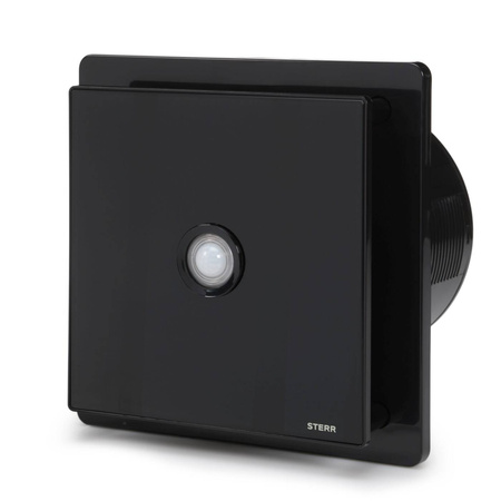 BFS150P-B - Černý koupelnový ventilátor 150 mm (PIR)