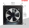 AXF500B - Odsávací axiální ventilátor 500 mm